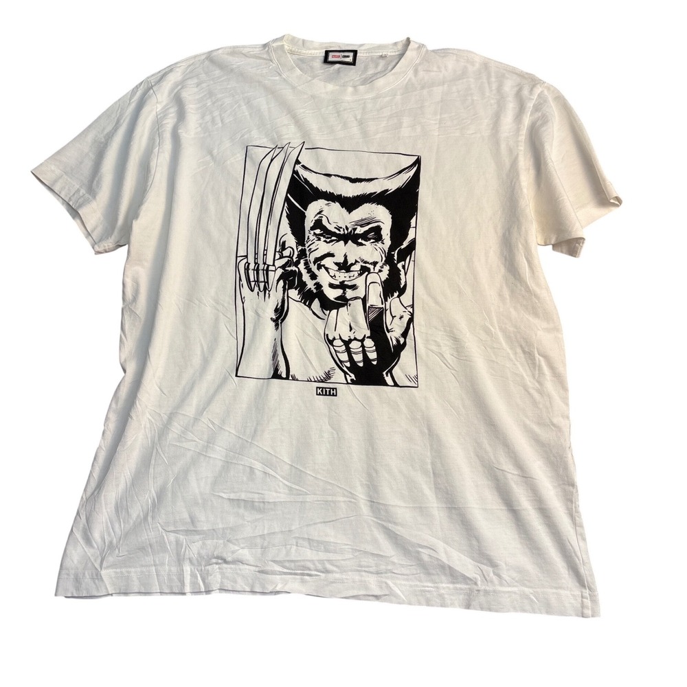 Kith Marvel Wolverine Skeleton Tee White X-Men 60th Anniversary Mens Large